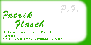 patrik flasch business card